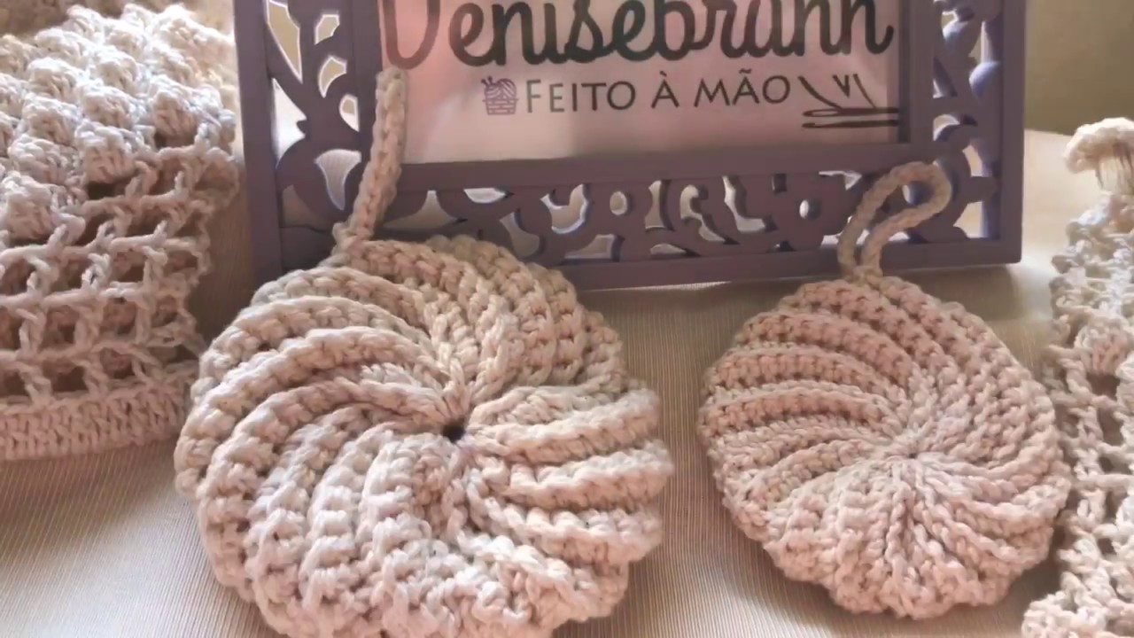 Bucha de Banho em Crochê