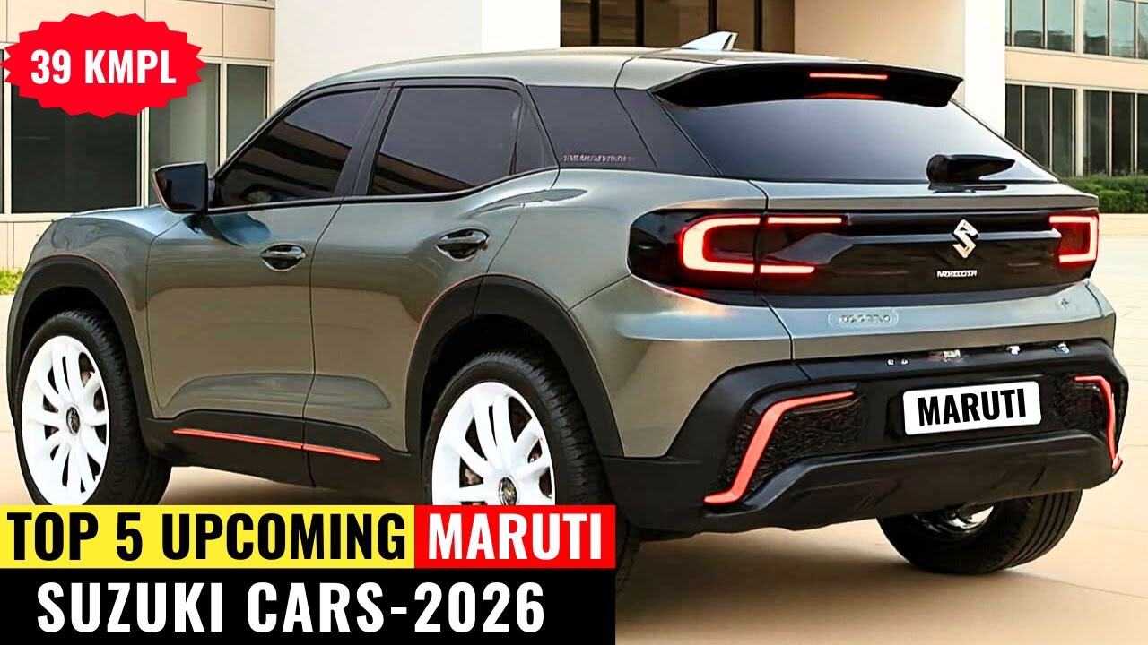🤑🇮🇳 TOP 5 UPCOMING MARUTI SUZUKI CARS IN 2026 🔥 | Launch Date, Price & Feature
