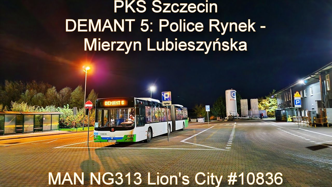 PKS Szczecin - Linia DEMANT 5, MAN NG313 Lion's City #10836