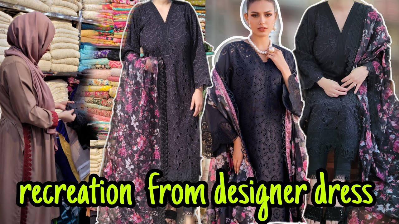 How I designed my chikan Kari  shirt for eid  ~eid dress designing  ideas 2024/ outfit  from scratch