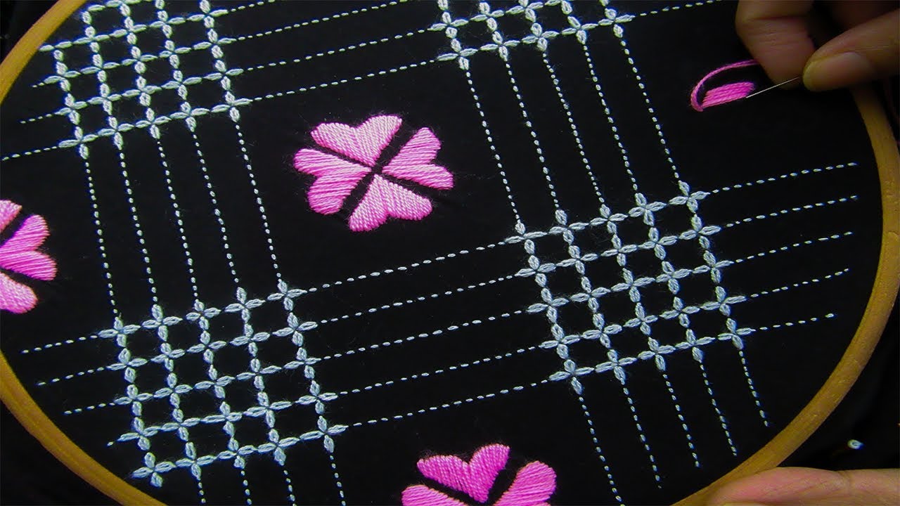 Hand Embroidery, Nakshi Kantha Drawing and Embroidery,নকশী কাঁথা সেলাই
