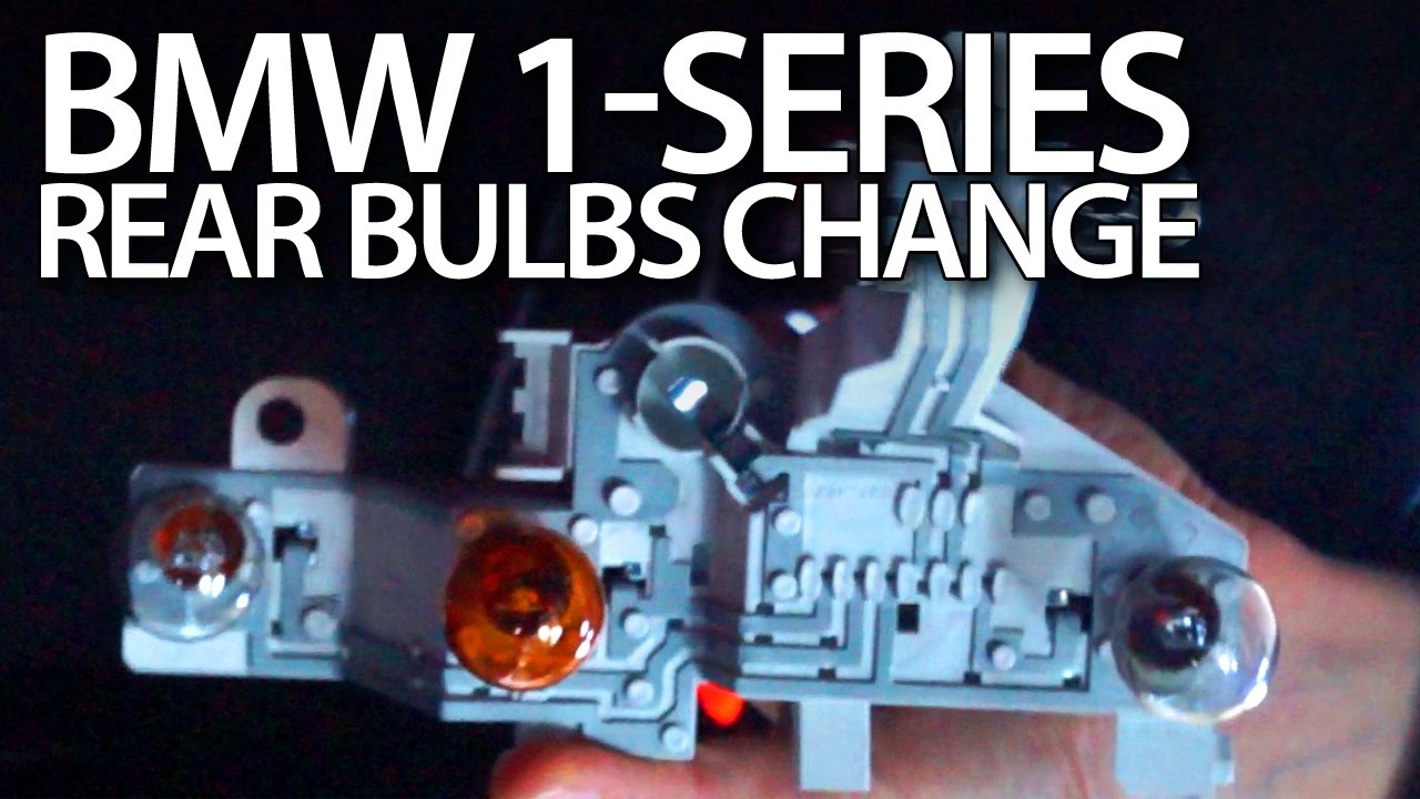 BMW 1-Series rear bulbs replacement (E81 E87 LCI)