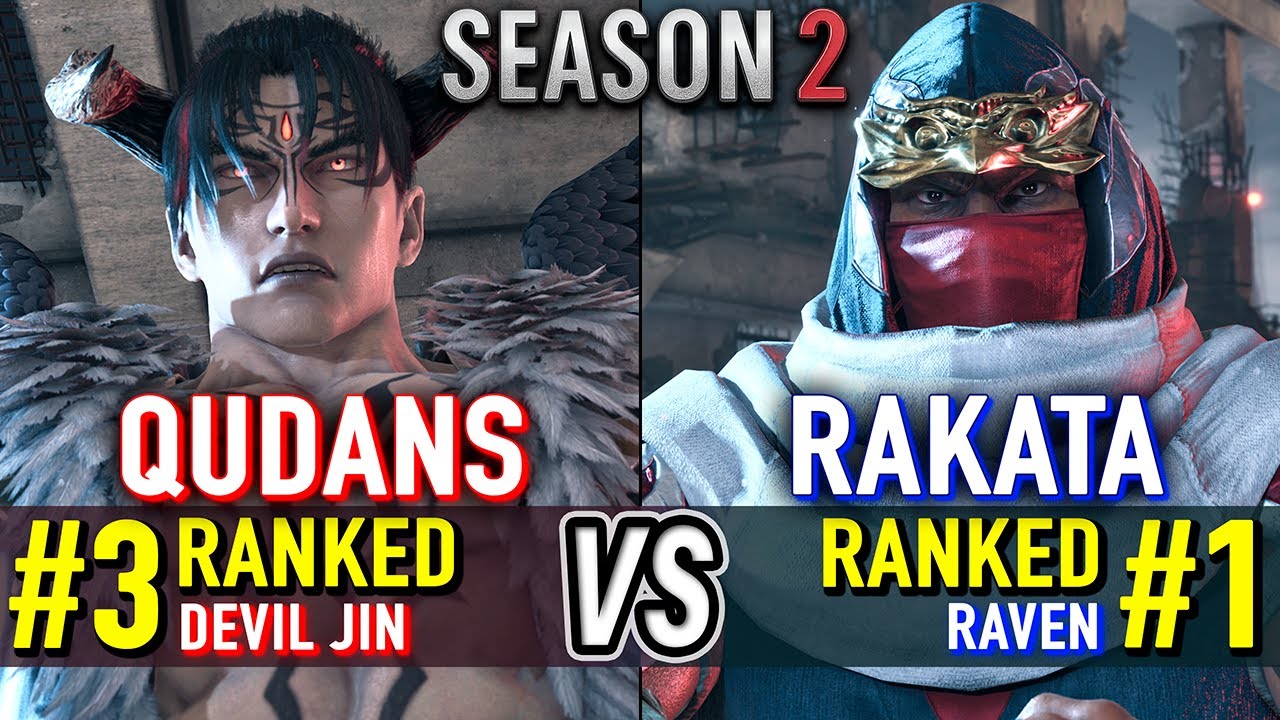 T8 🔥 QUDANS (#3 Ranked Devil Jin) vs RAKATA (#1 Ranked Raven) 🔥 Tekken 8 High Level Gameplay