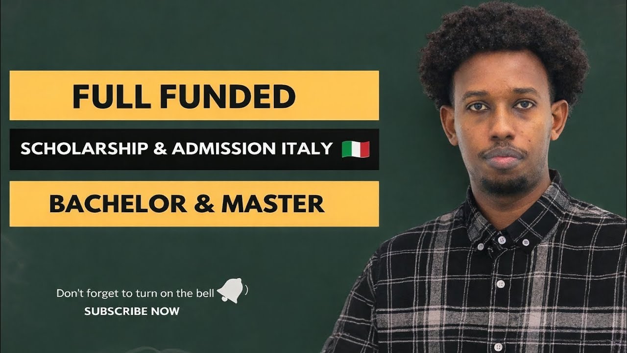 QABKAN U XARAYSO JAMACAD TUSCIA EE KU TAALO DALKA ITALY NO APPLICATION FEE.