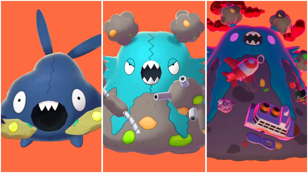 FULL TRUBBISH EVOLUTION TEAM! Shiny Trubbish, Garbodor, Garbodor Gigantamax