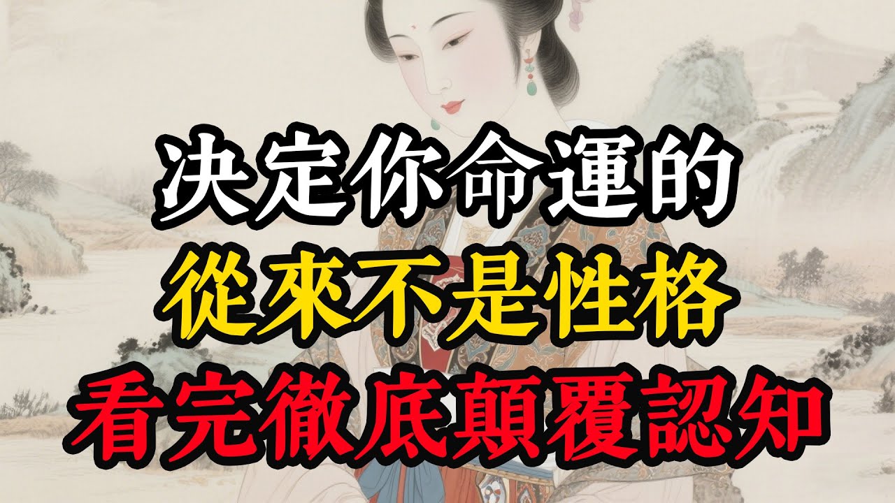决定你命運的，從來不是性格，看完徹底顛覆認知