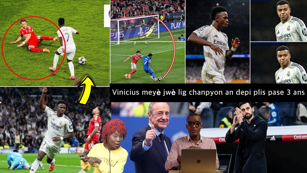 Vinicius met la presse tèt anba🔥 Se meyè jwè lig chanpyon sou 3 dènye ane yo❤️✨
