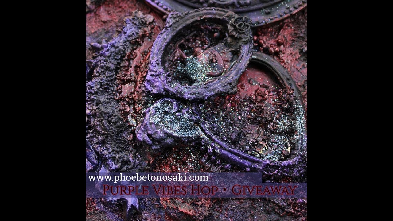 Purple Vibes Hop Mixed Media Canvas 