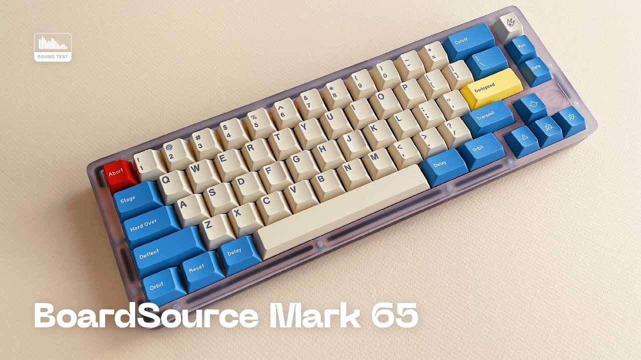 [Sound Test] BoardSource Mark 65 w Drop Holy Pandas (205g0) & GMK Godspeed