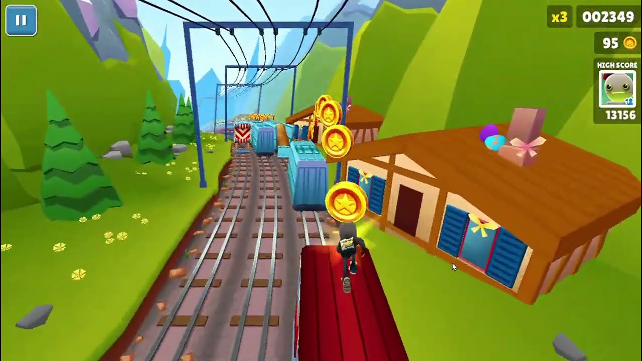 Je rejoue à Subway Surfers.