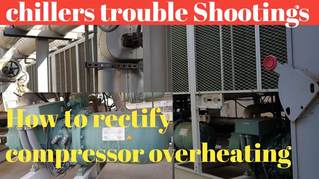 Chiller compressor overheating/ how to rectify/ Screw type DX chiller