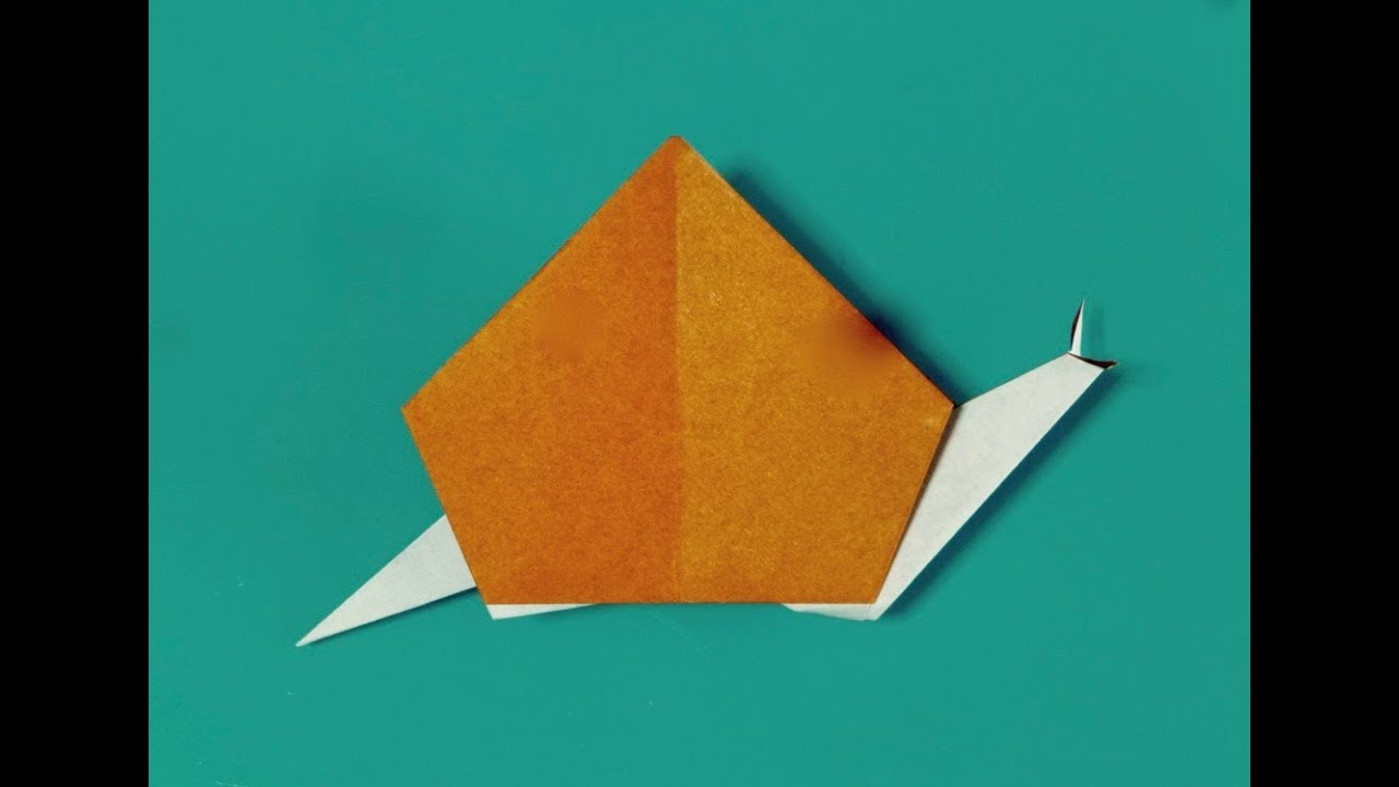 Comment faire escargot. Origami. L'art de plier le papier.