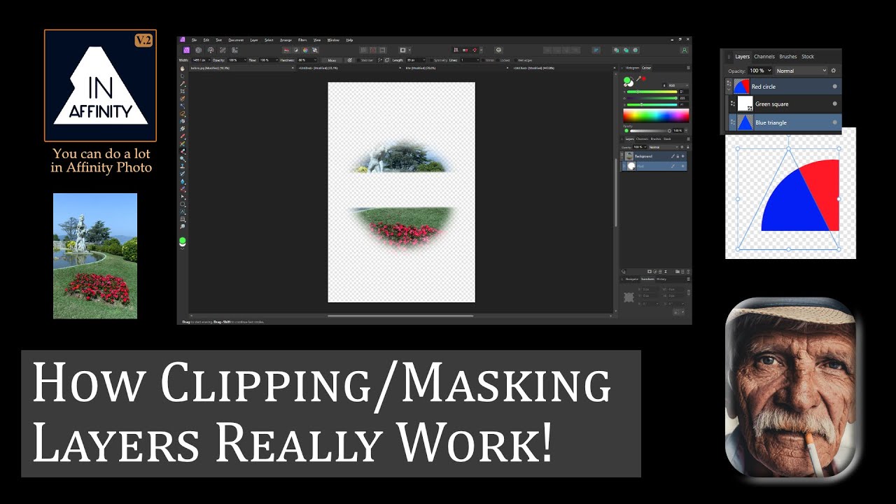 Affinity Photo Version 2: Layers 3: How Masking/Clipping Layers Really Work!