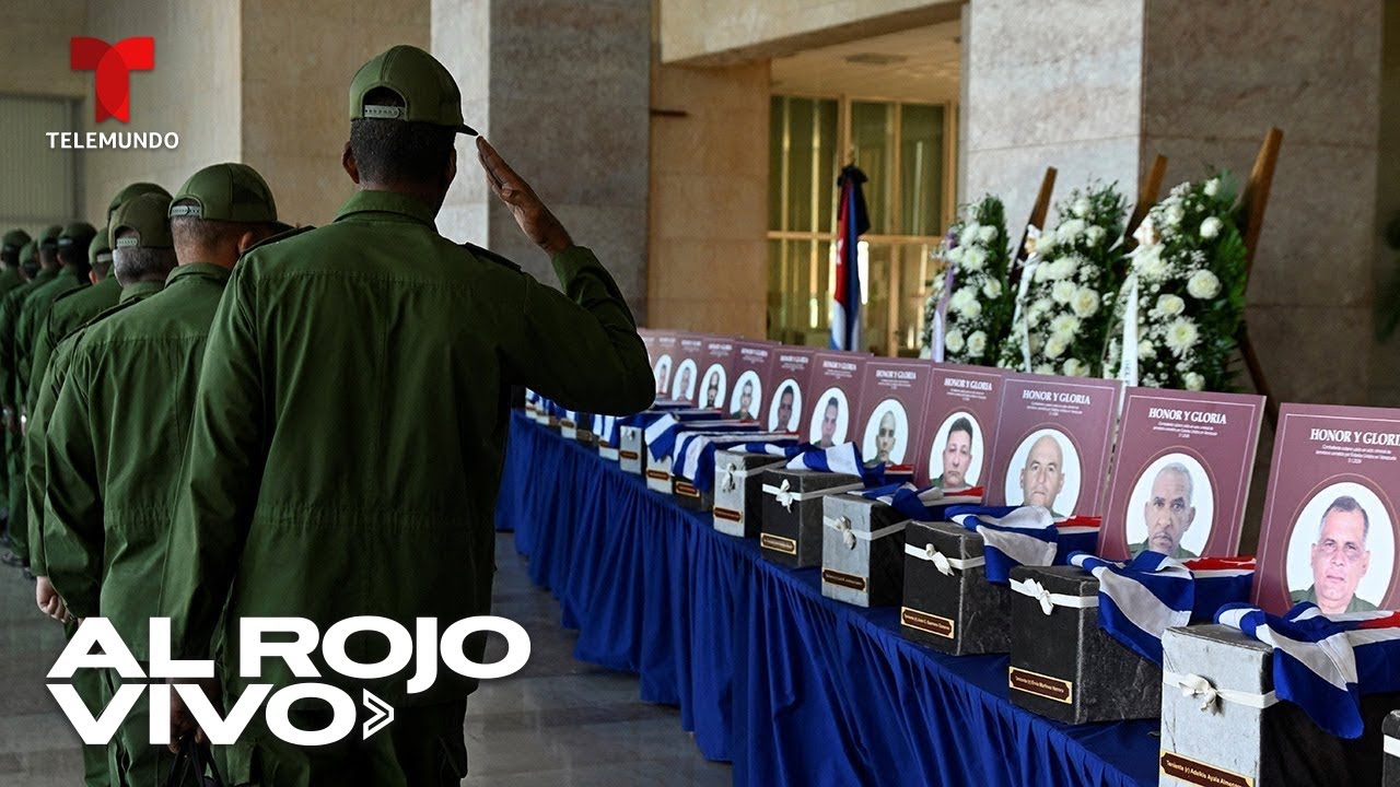 Cubanos rinden homenaje a los militares fallecidos en la operación de captura de Maduro