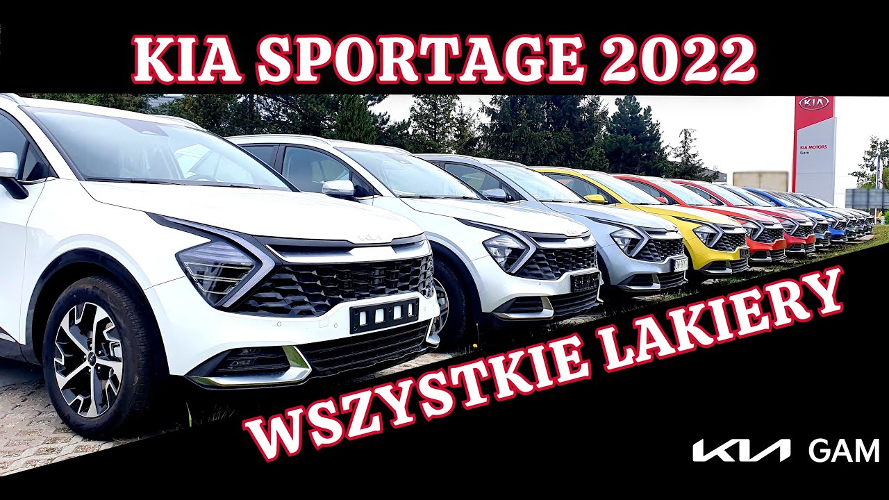 Kia Sportage 2022 - wszystkie kolory