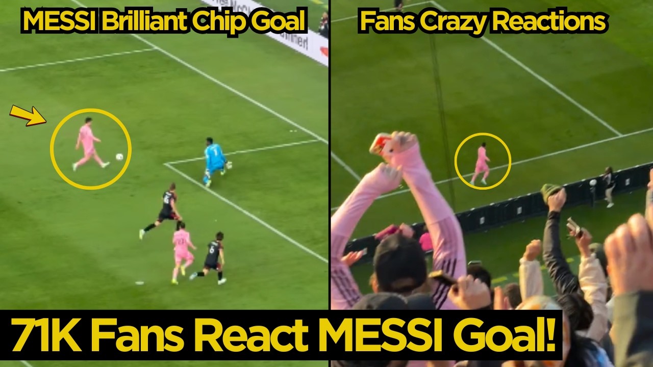 71K Fans in Baltimore Crazy Reactions After MESSI Brilliant Chip Goal vs DC United | Football News