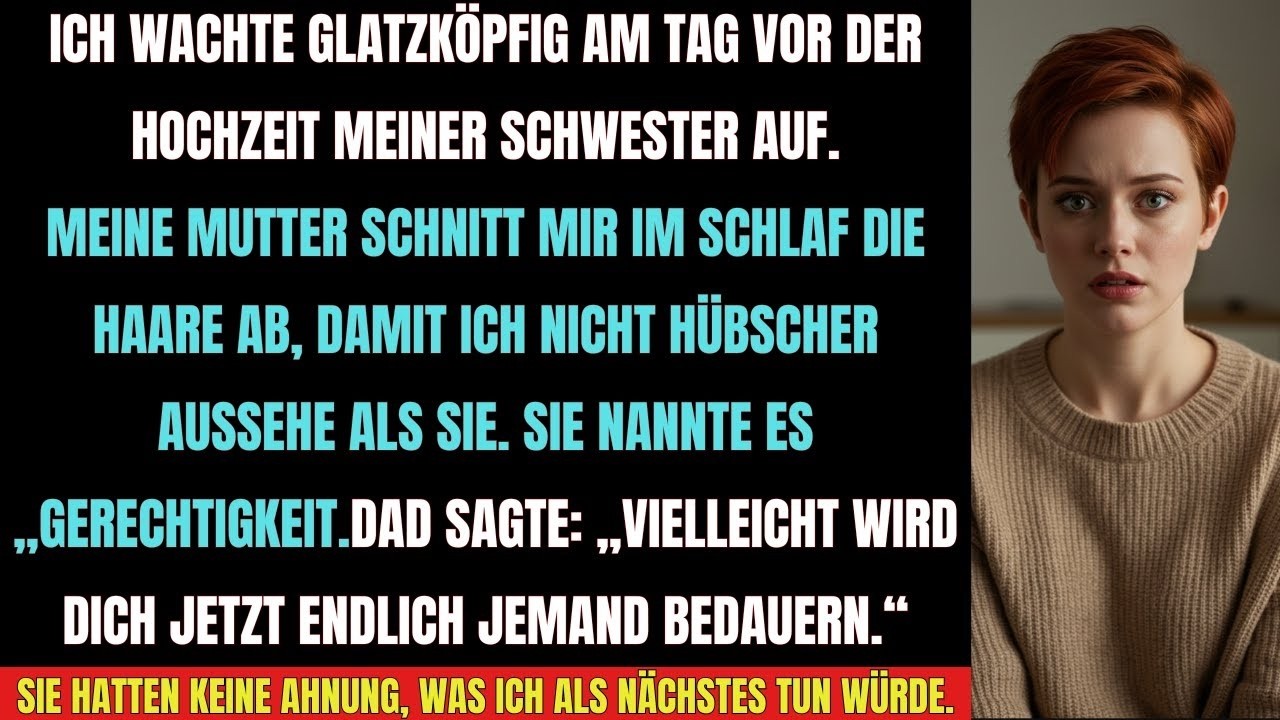 Am Tag vor der Hochzeit wachte ich GLATZKÖPFIG auf – meine Mutter nannte es „Gerechtigkeit“