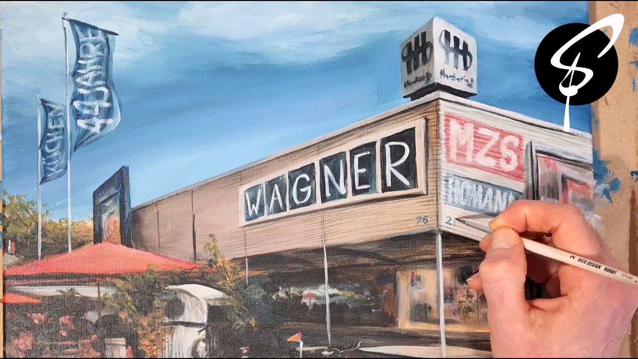 An Urban Scene | Acrylic Painting