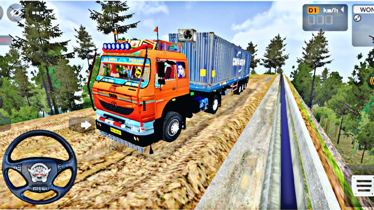 Tata sigma 5532.S trailer offroad driving in bus simulator indonesia #dumper #bussid |rokygamer2.1 