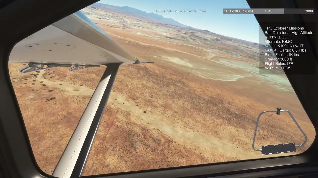 TPC Explorer Missions - Bad Decisions: High Altitude - Flight 2 | Kodiak K100 | VATSIM | MSFS2020
