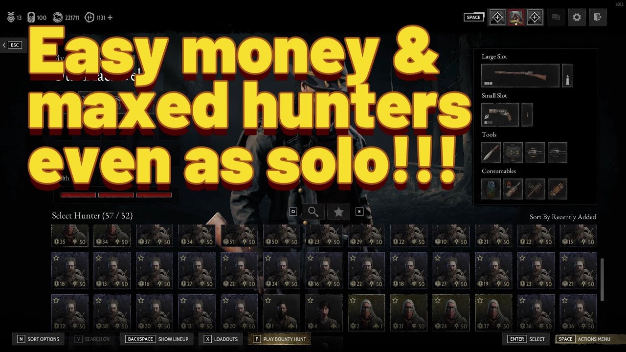 Easy money making and Hunter maxing guide for solo in hunt showdown