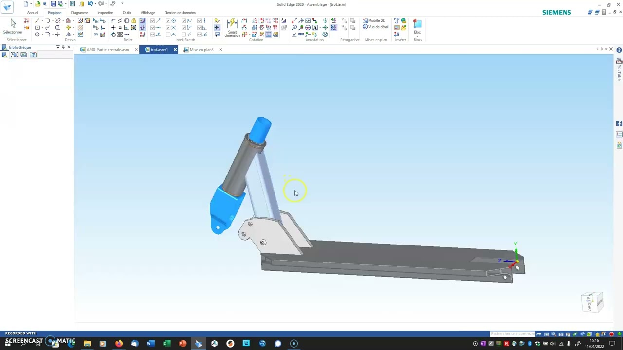 Conception d'un système de pliage simplifié pour la trottinette