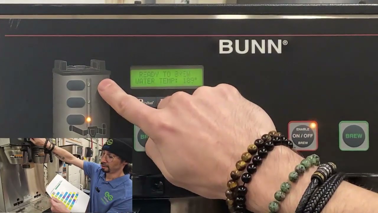 Bunn DBC Calibration and Recipe Assigning, Adjusting.