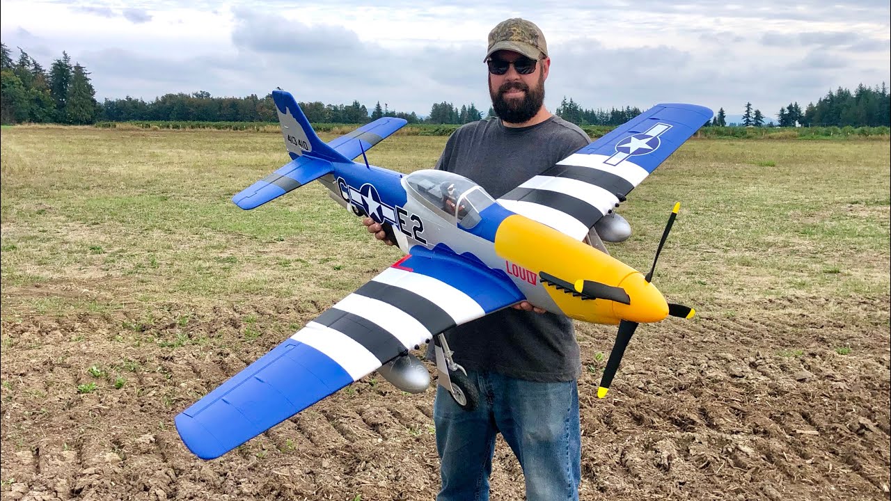 E-flite P-51D Mustang 1,5 м с функцией Smart Flight Review