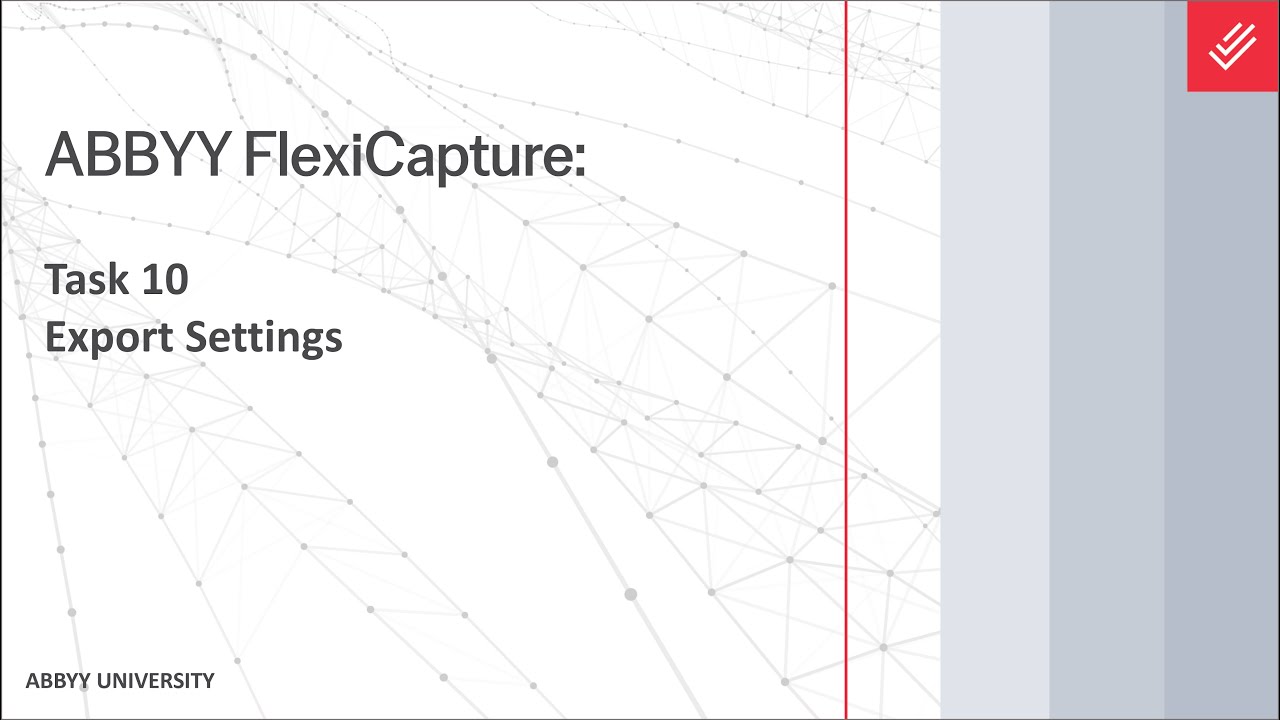 ABBYY FlexiCapture Tutorial: Export Settings