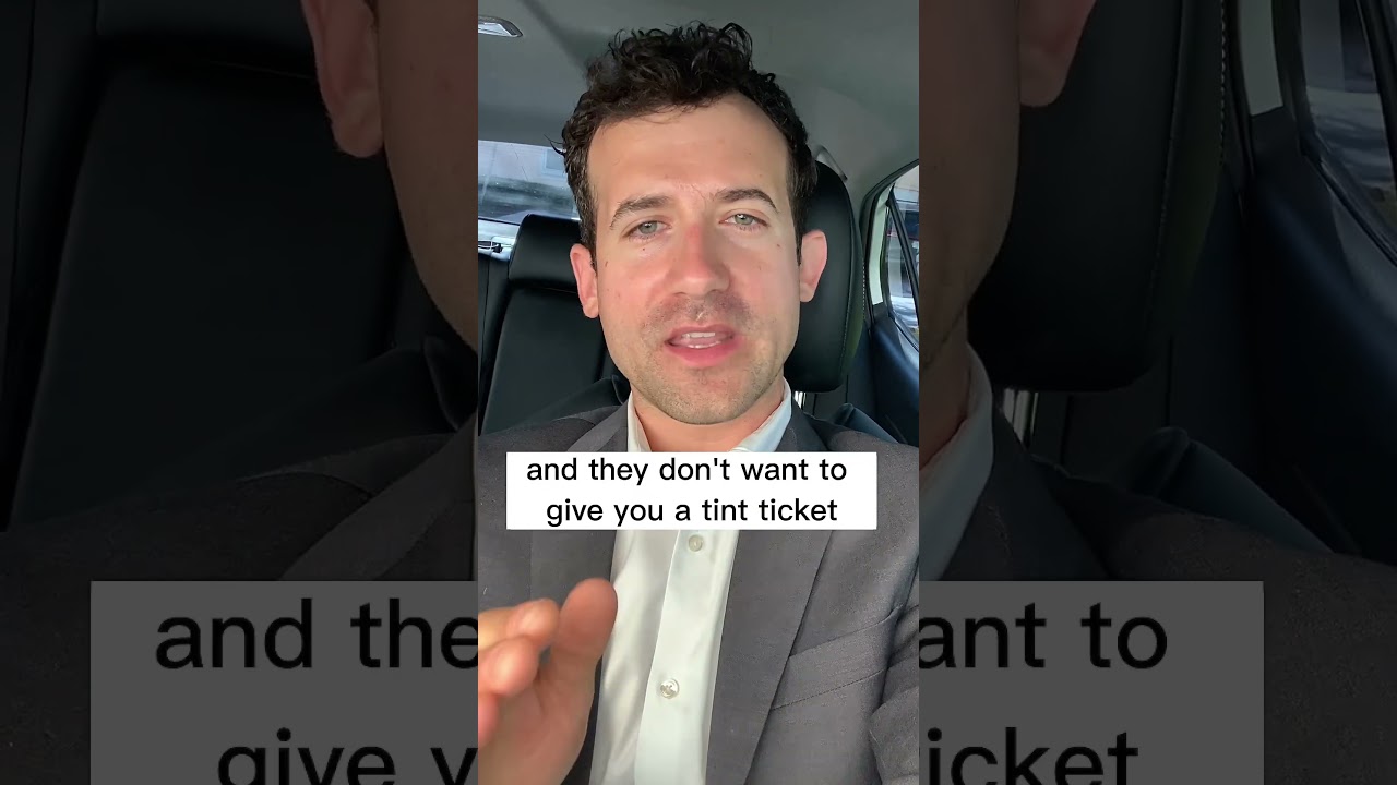 Dark tint gives police a reason to pull you over and get you for something bigger