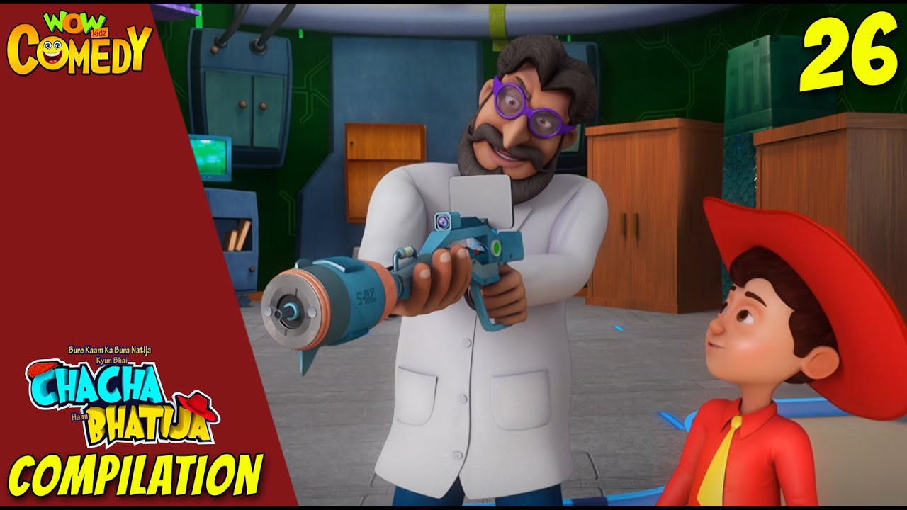 Chacha Bhatija Cartoon in Hindi | New Compilation - 26 | New Cartoons | Wow Kidz Comedy