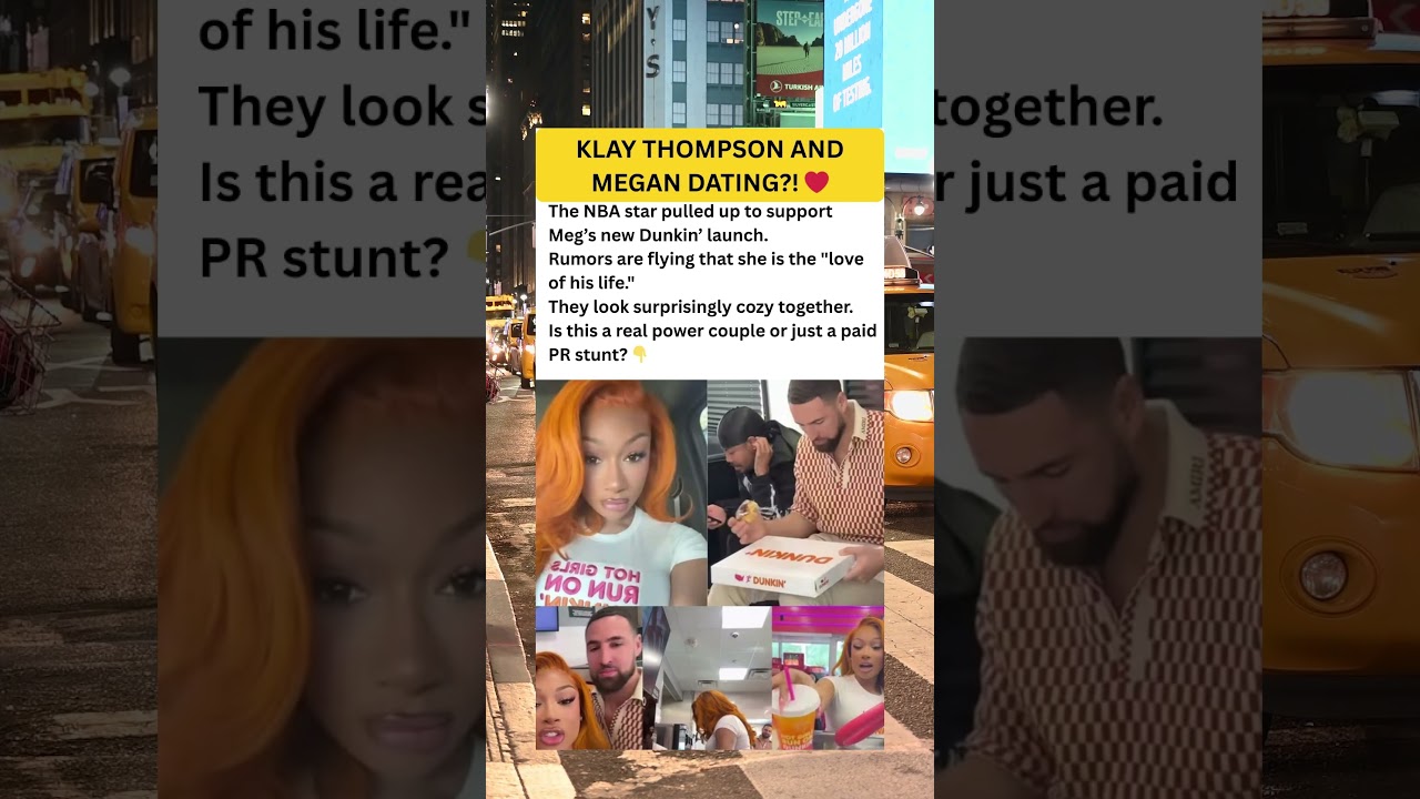 Klay Thompson & Megan Thee Stallion Dating? Spotted Getting Cozy at Dunkin' Event! ❤️🍩