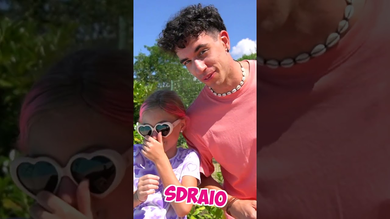 Giorgia e Stefano buttano in piscina Pap&agrave; Salvo e si sente male e sviene! #salvoegiorgia #shorts