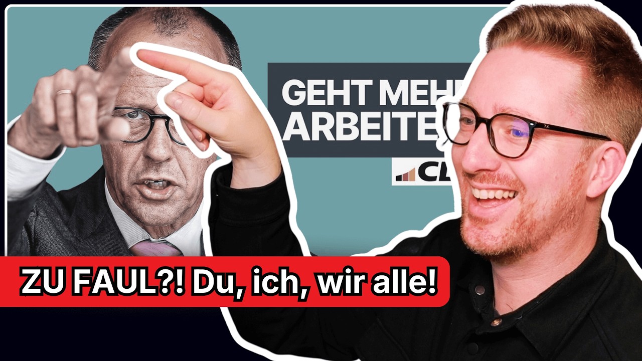 Sind wir wirklich zu faul, Herr Merz? | Lasst uns die Teilzeit-Debatte eskalieren (W3 Reaction)