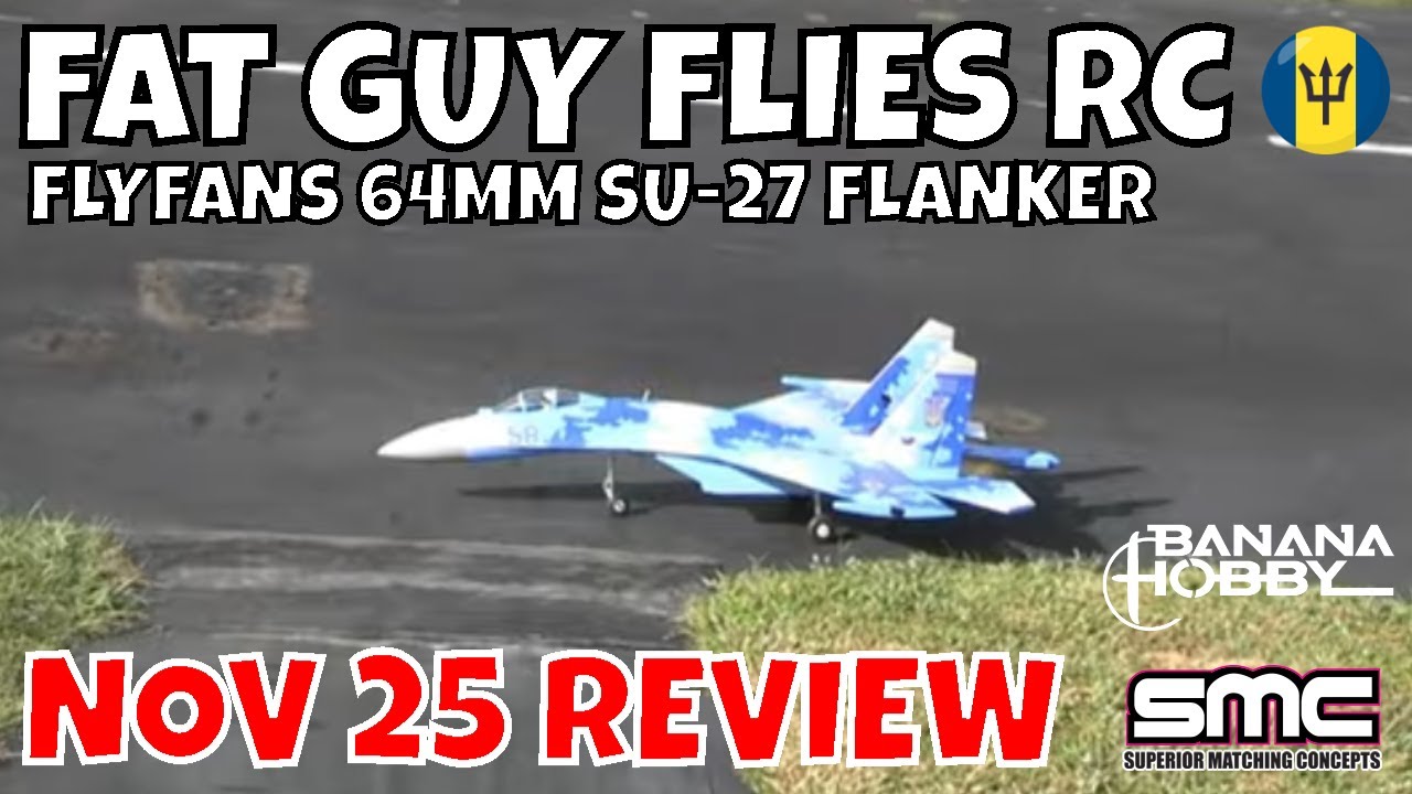 Обзор истребителя FLYFANS SU-27 64MM FLANKER от FGFRC #aviation #rcjets #rc