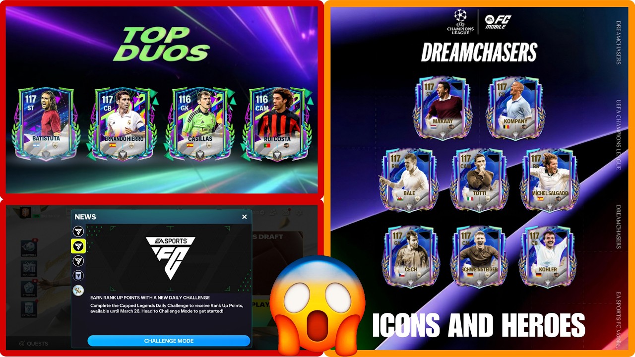 Состав команды UCL DREAMCHASERS подтвержден | Лучшие дуэты 2-й недели | Новое испытание #fcmobile...