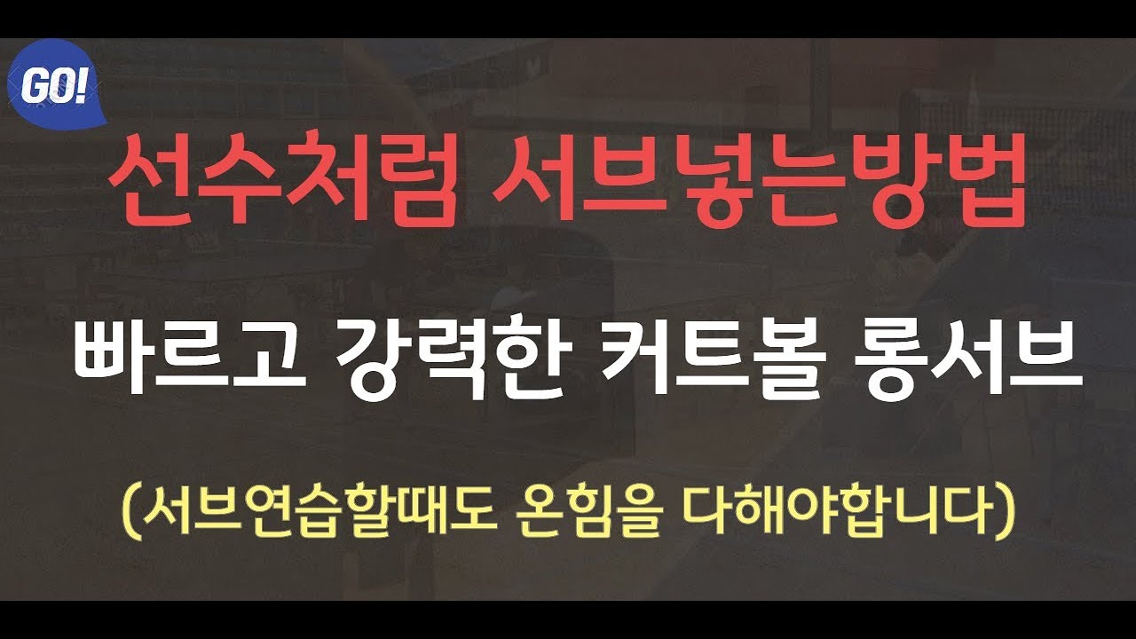 [분당정효영탁구클럽] 선수처럼 서브넣는법 빠르고 강한 커트볼 롱 서브