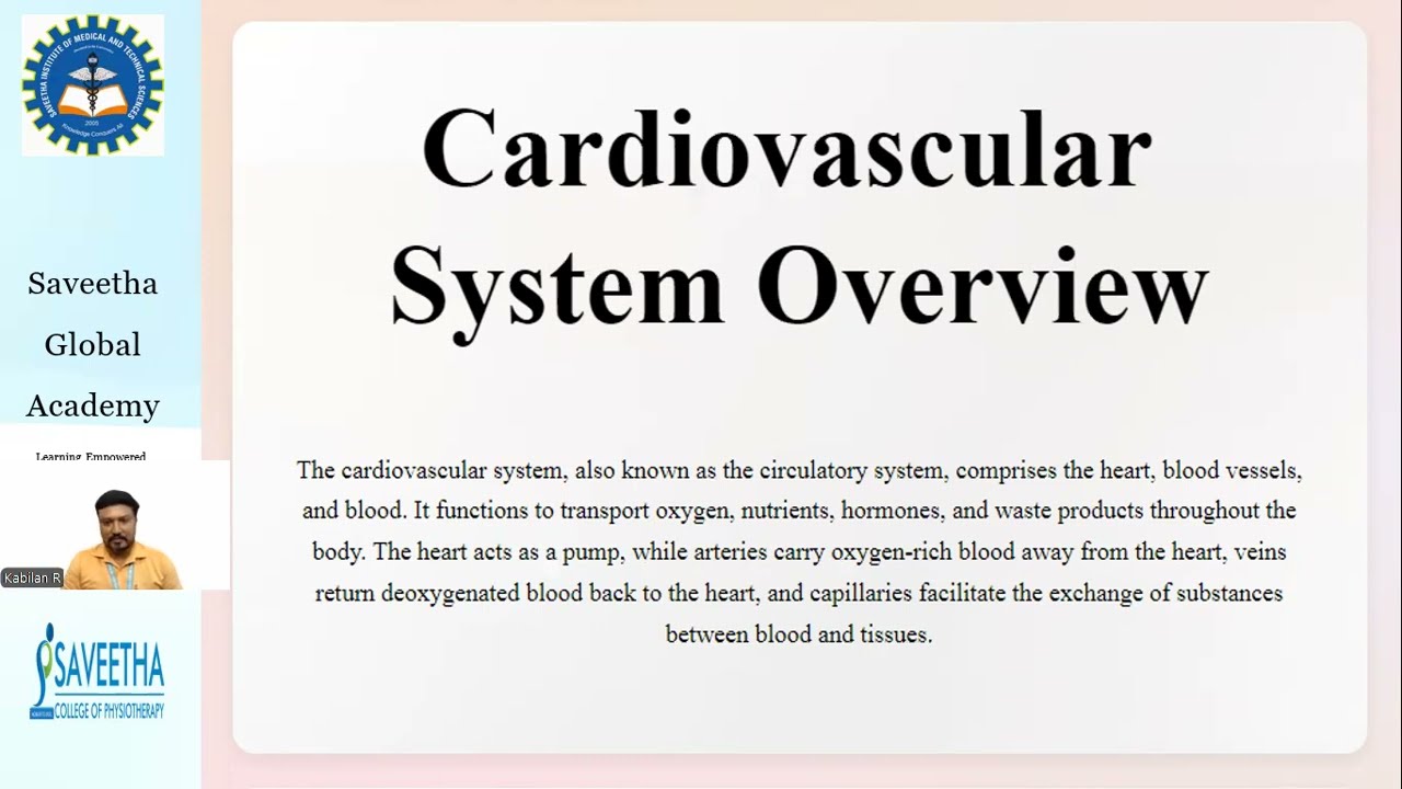 SGA Week 1 Class 1 Cardiovascular