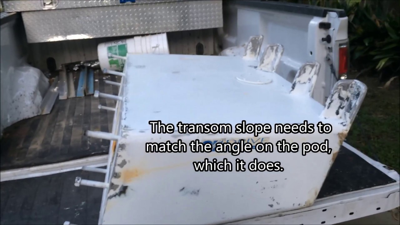 The houseboat project #22 Outboard engine bracket