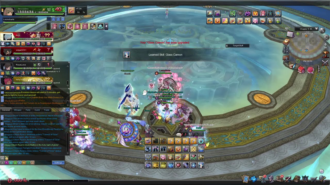 Aura Kingdom Online - SLV 40 Stellar Sphere Carry Vault of Eternity Full Party Floor 1 - Floor 12