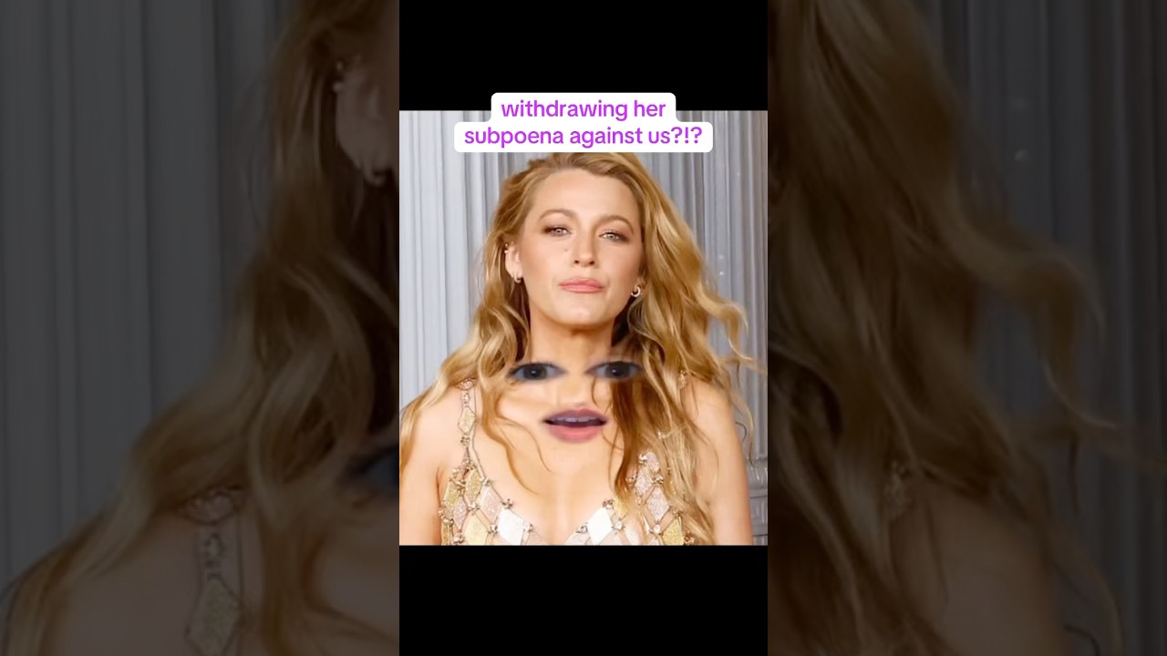 Blake Lively is trying to withdraw her subpoena against us&hellip; here&rsquo;s why that&rsquo;s not a win ⚠️