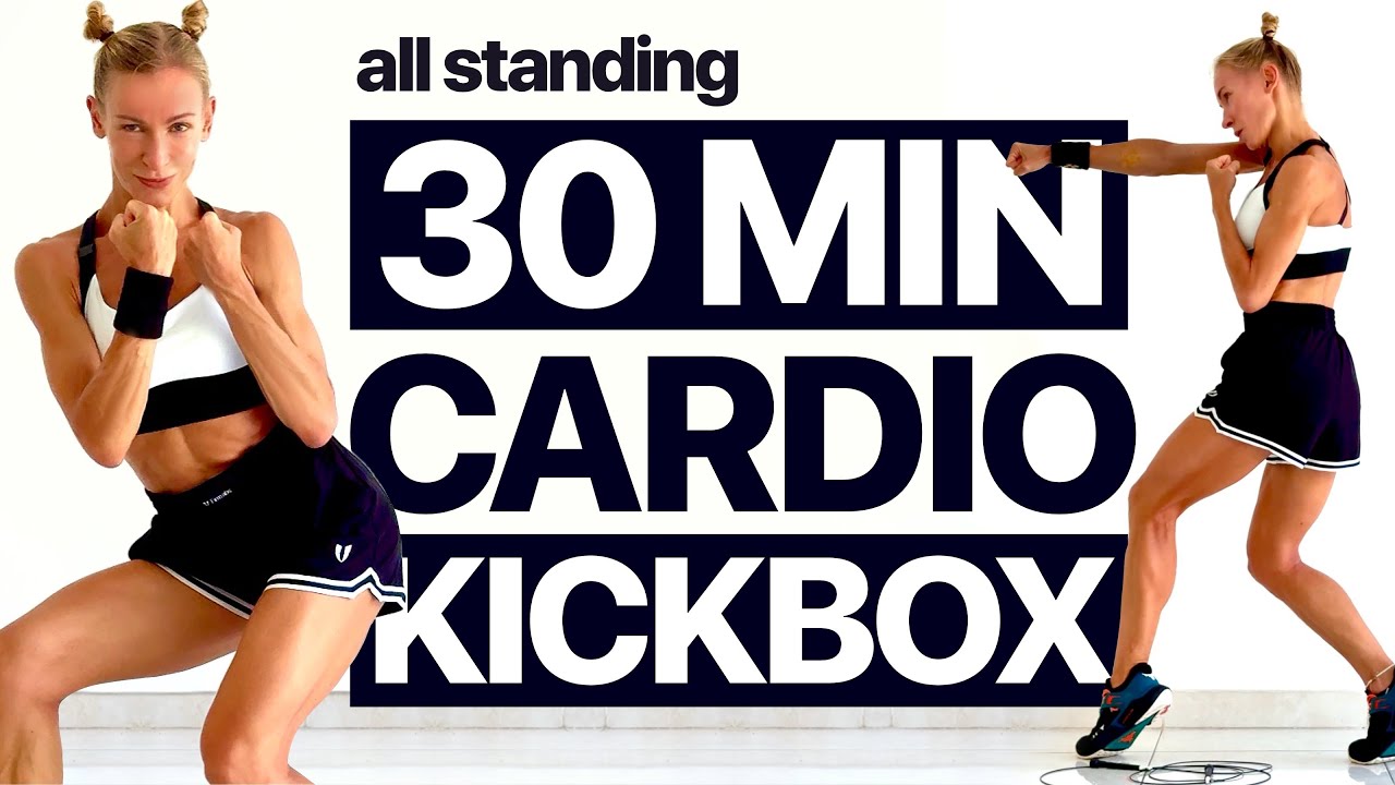 30 MIN FAT BURNING KICKBOXING HIIT WORKOUT | Full Body - All Standing