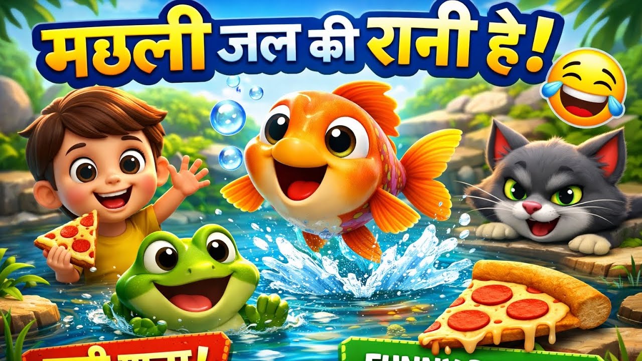 मछली जल की रानी है | Funny Hindi Nursery Rhyme | Kids Cartoon Song 2026