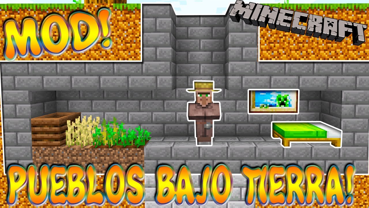 PUEBLOS BAJO TIERRA! Minecraft 1.18.1 MOD STONEHOLM!