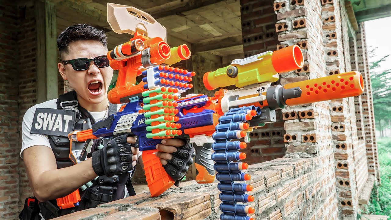 LTT Game Nerf War : Warriors SEAL X Nerf Guns Fight Criminal Mr Zero For Nerf Disappeared Suitcase 2