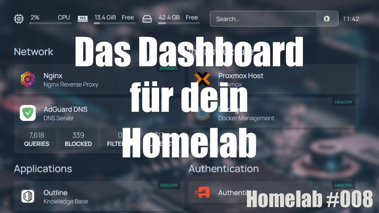 Das Dashboard f&uuml;r dein Homelab! | Homepage | Homelab 008