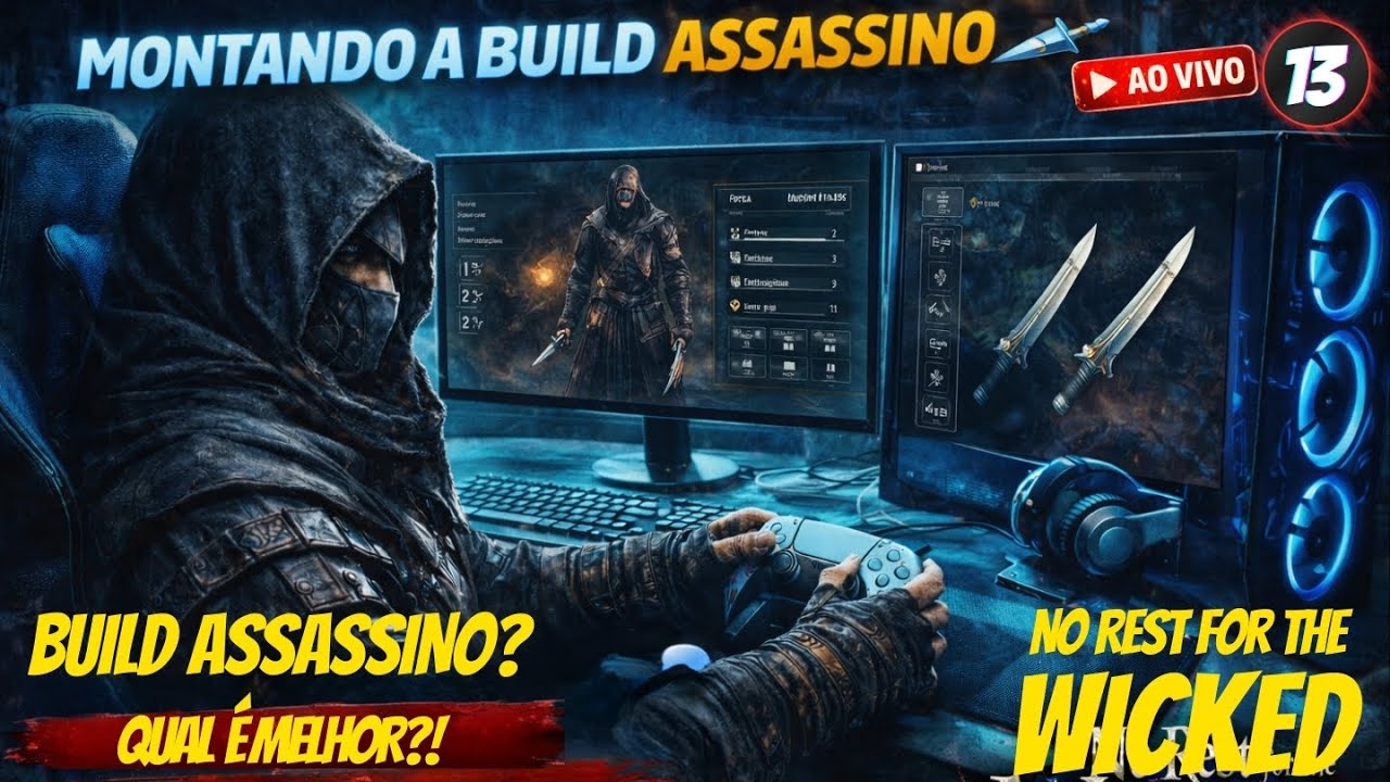MONTANDO A BUILD ASSASSINO 🗡️🏹 | Qual é a melhor? | No Rest for the Wicked – Parte 13 AO VIVO