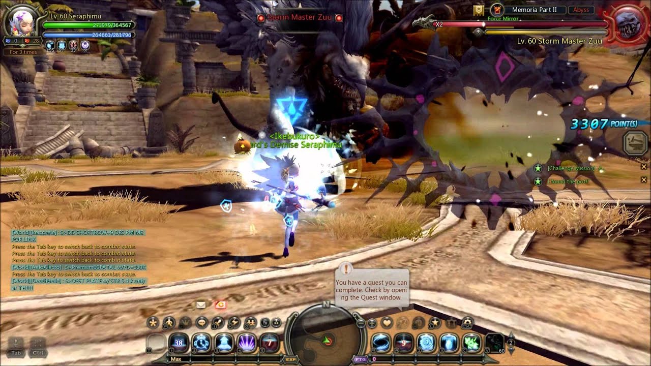 Dragon Nest SEA Level 60 Smasher Desert Dragon Memoria II Manticore solo 12:04