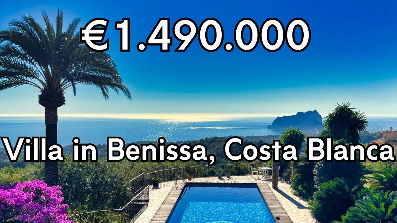 Finca with incredible sea and mountain views for sale in Benissa