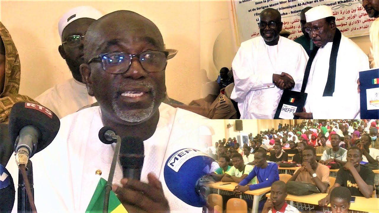 Discours Moustapha Ndieck Sarré Signe une convention de partenariat vers l'Institut Al Azhar de Toub